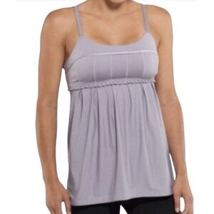 Lululemon Athletica Pritti Tank Top Lavender Purple Women's Size 6 Shelf Bra